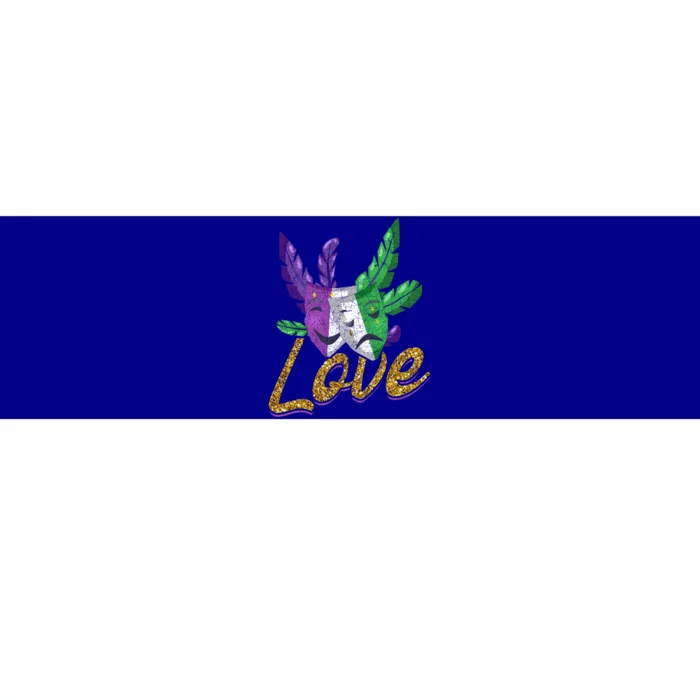 Love Masquerade Carnival Celebration Mardi Gras Gift Bumper Sticker