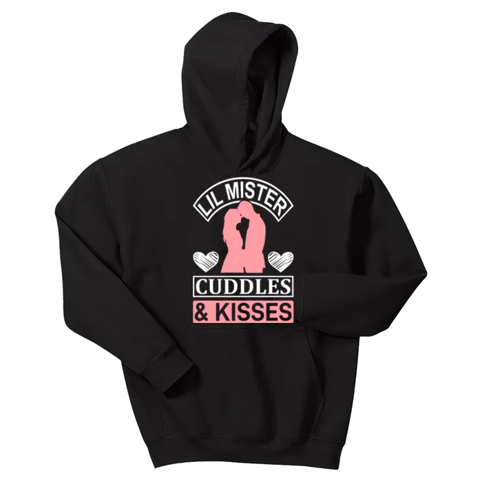 Lil Mister Cuddles And Kisses Kids Hoodie