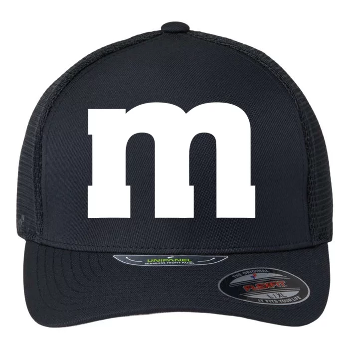 Letter M Capital Alphabet Flexfit Unipanel Trucker Cap