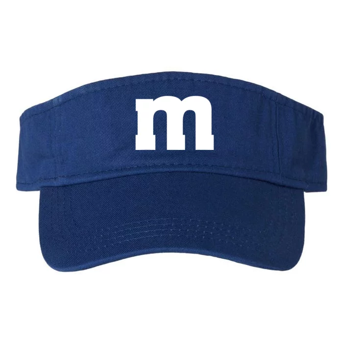 Letter M Capital Alphabet Valucap Bio-Washed Visor