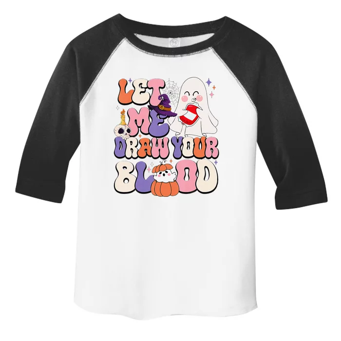 Let Me Draw Your Blood Halloween Phlebotomist Phlebotomy Toddler Fine Jersey T-Shirt