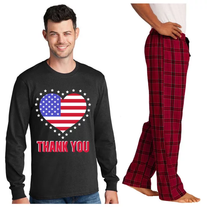 Love Memorial Day T Long Sleeve Pajama Set