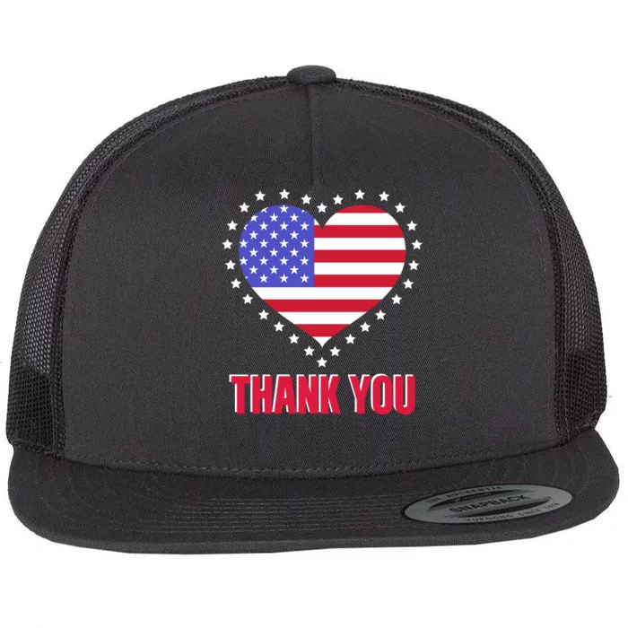 Love Memorial Day T Flat Bill Trucker Hat