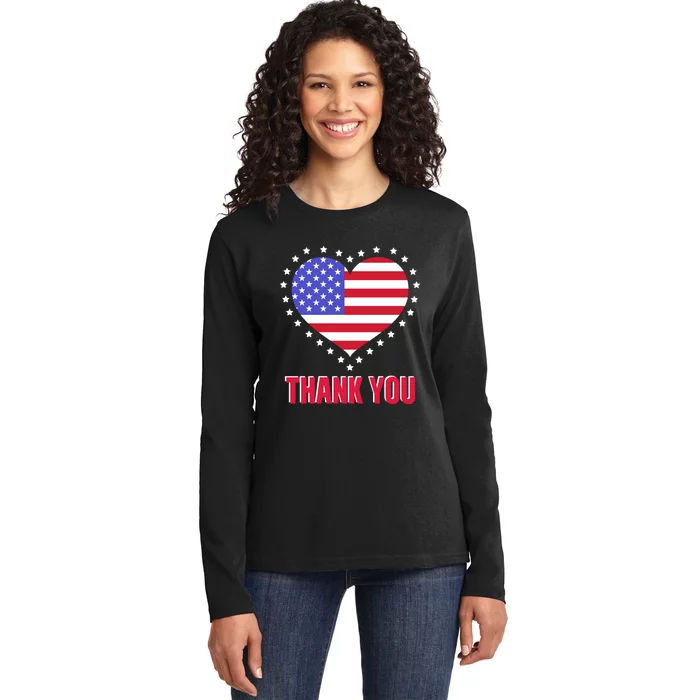 Love Memorial Day T Ladies Long Sleeve Shirt