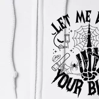 Let Me Draw Your Blood Nurse Spooky Party Halloween Full Zip Hoodie