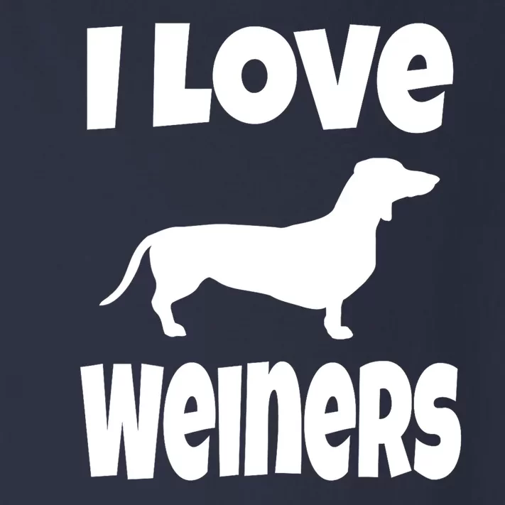 Lover Mom Dad I Love Weiners Gift Weiner Dog Owner Dachshund Toddler Long Sleeve Shirt