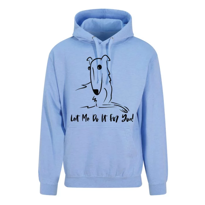 Let Me Do It For You Borzoi Dog Funny Meme Unisex Surf Hoodie