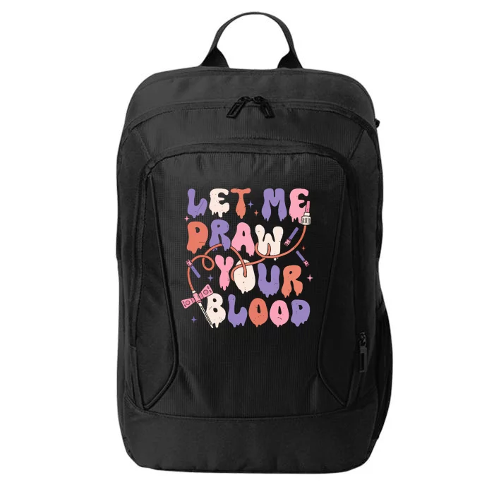 Le Me Draw Your Blood Halloween Phlebotomist City Backpack