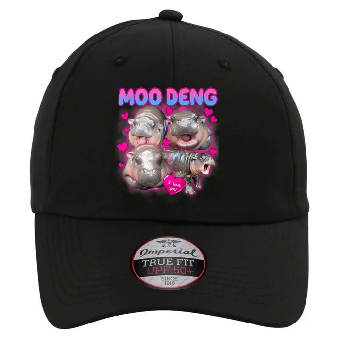 Love Moo Deng Funny Cute Hippo Meme The Original Performance Cap