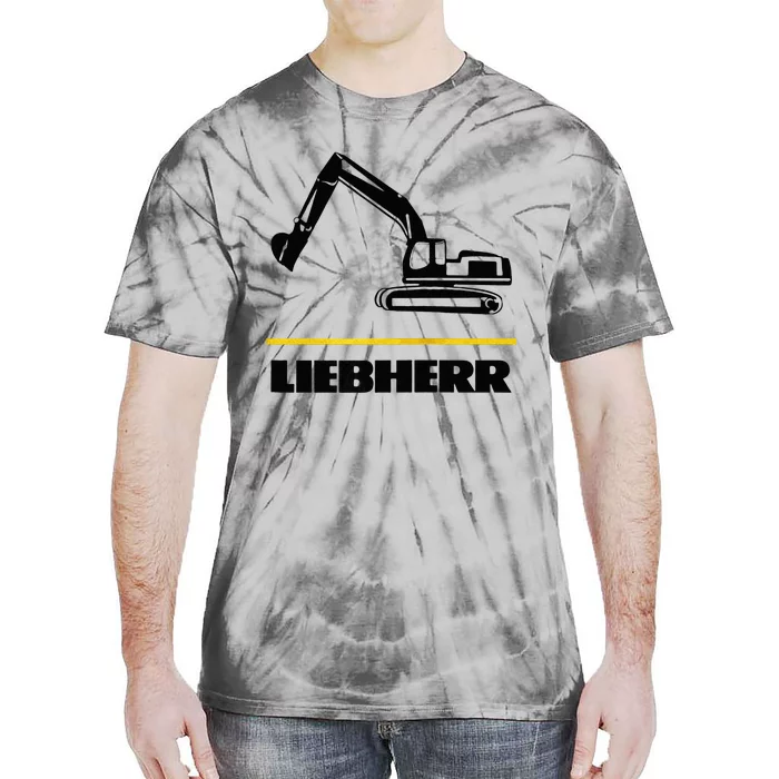 Liebherr Machinist Driver Fan Excavator Love Construction Machinery Tie-Dye T-Shirt