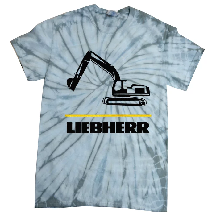 Liebherr Machinist Driver Fan Excavator Love Construction Machinery Tie-Dye T-Shirt