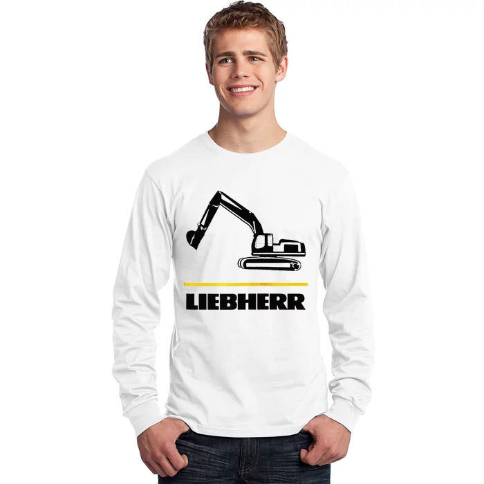 Liebherr Machinist Driver Fan Excavator Love Construction Machinery Long Sleeve Shirt