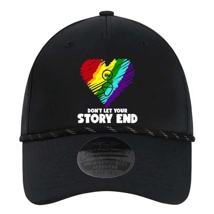 Life Matters Dont Let Your Story End Stress Awareness Gift Performance The Dyno Cap