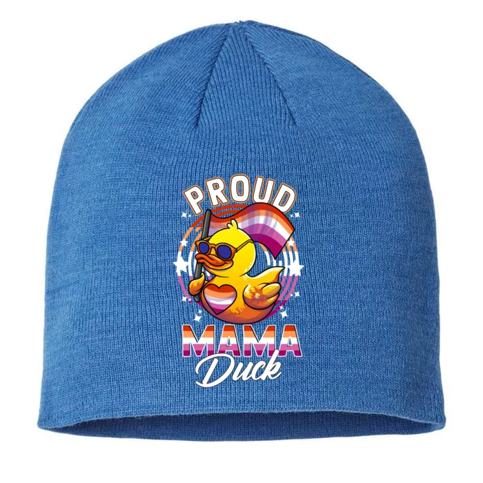 Lgbt Mama Duck Lgbtq Proud Mom Lesbian Daughter Gay Ally Gift 8 1/2in Sustainable Knit Beanie