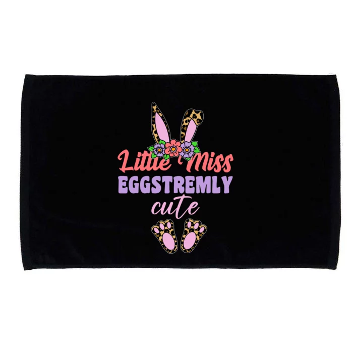 Little Miss Eggstremly Cute Easter Bunny Microfiber Hand Towel