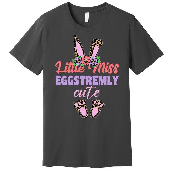 Little Miss Eggstremly Cute Easter Bunny Premium T-Shirt