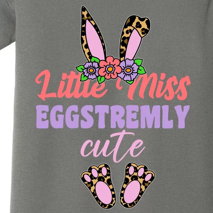 Little Miss Eggstremly Cute Easter Bunny Baby Bodysuit