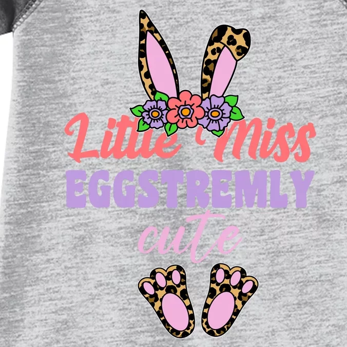 Little Miss Eggstremly Cute Easter Bunny Infant Baby Jersey Bodysuit