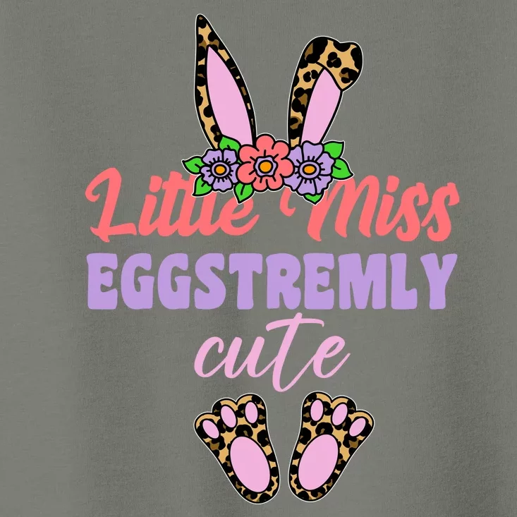 Little Miss Eggstremly Cute Easter Bunny Toddler T-Shirt