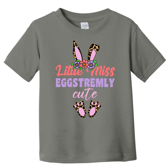 Little Miss Eggstremly Cute Easter Bunny Toddler T-Shirt