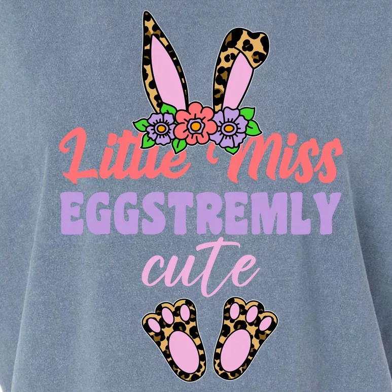 Little Miss Eggstremly Cute Easter Bunny Garment-Dyed Women's Muscle Tee