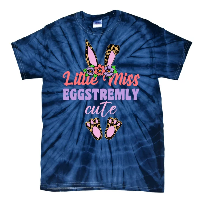 Little Miss Eggstremly Cute Easter Bunny Tie-Dye T-Shirt