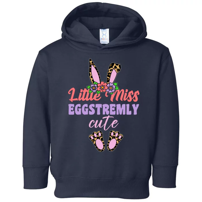 Little Miss Eggstremly Cute Easter Bunny Toddler Hoodie