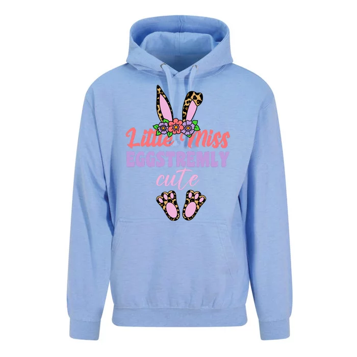 Little Miss Eggstremly Cute Easter Bunny Unisex Surf Hoodie