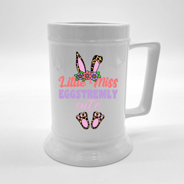 Little Miss Eggstremly Cute Easter Bunny Front & Back Beer Stein