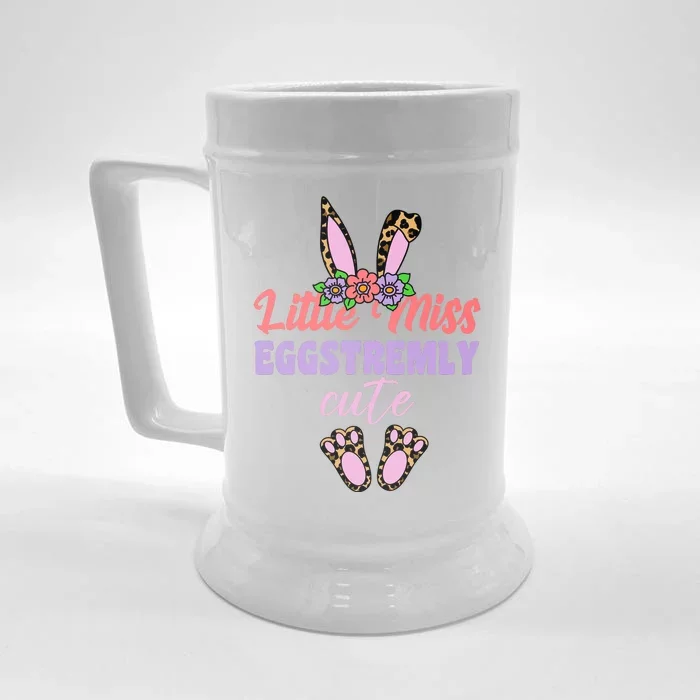 Little Miss Eggstremly Cute Easter Bunny Front & Back Beer Stein