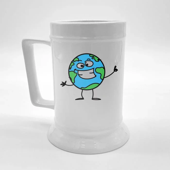 Love Mother Earth Environtal Huity And Peace Funny Gift Front & Back Beer Stein