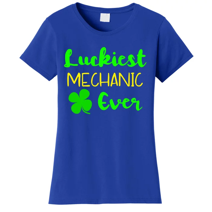 Luckiest Mechanic Ever St Patrick's Day Irish Meaningful Gift Women's T-Shirt