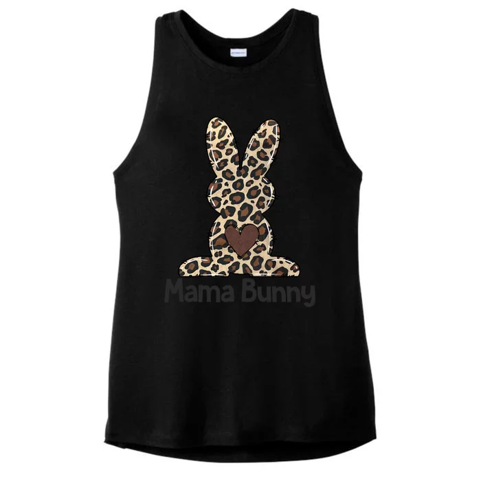 Leopard Mama Easter Bunny Gift Mama Life Happy Easter Day Cool Gift Ladies Tri-Blend Wicking Tank