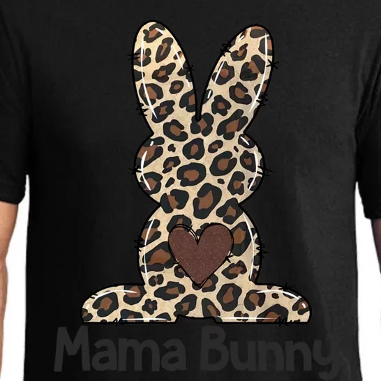 Leopard Mama Easter Bunny Gift Mama Life Happy Easter Day Cool Gift Pajama Set