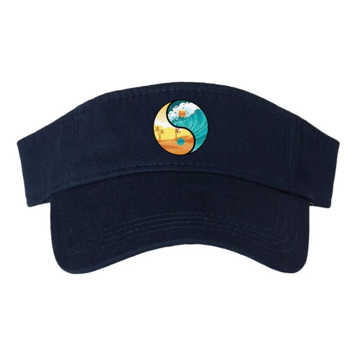 Love Mother Earth Yin Yang Save The Planet Symbolic Apparel Valucap Bio-Washed Visor