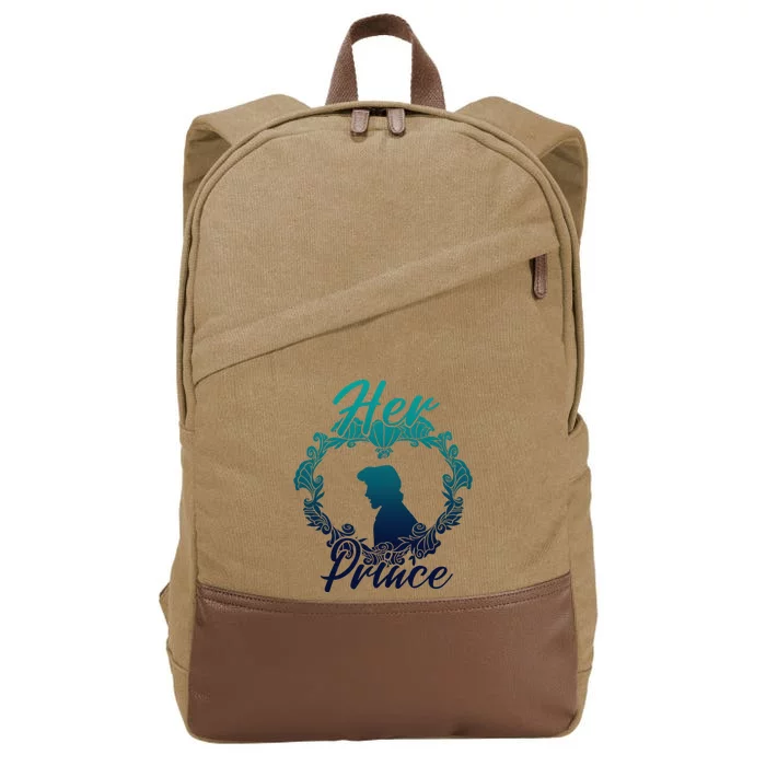 Little Mermaid Eric Her Prince Couples Cotton Canvas Backpack