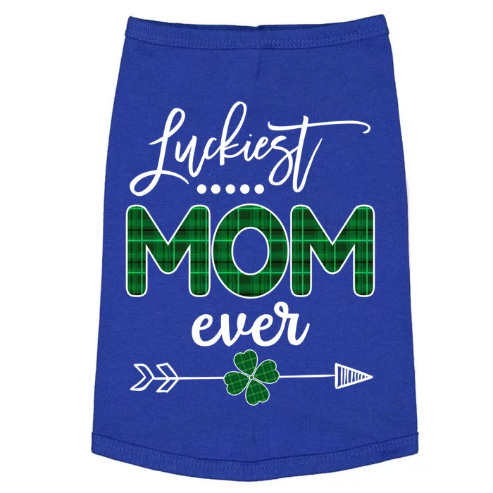 Luckiest Mom Ever Gift St Patricks Day Gift Doggie Tank