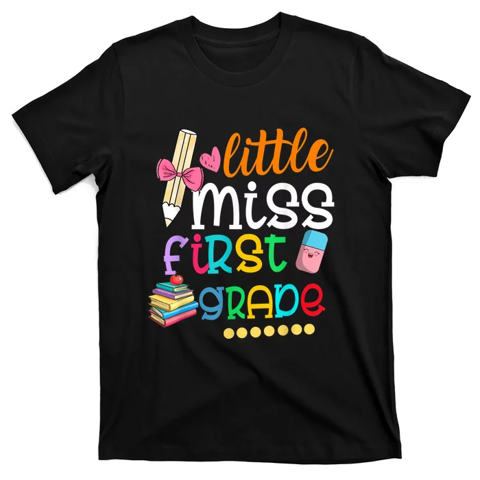 Little Miss First Grade Back To School T-Shirt