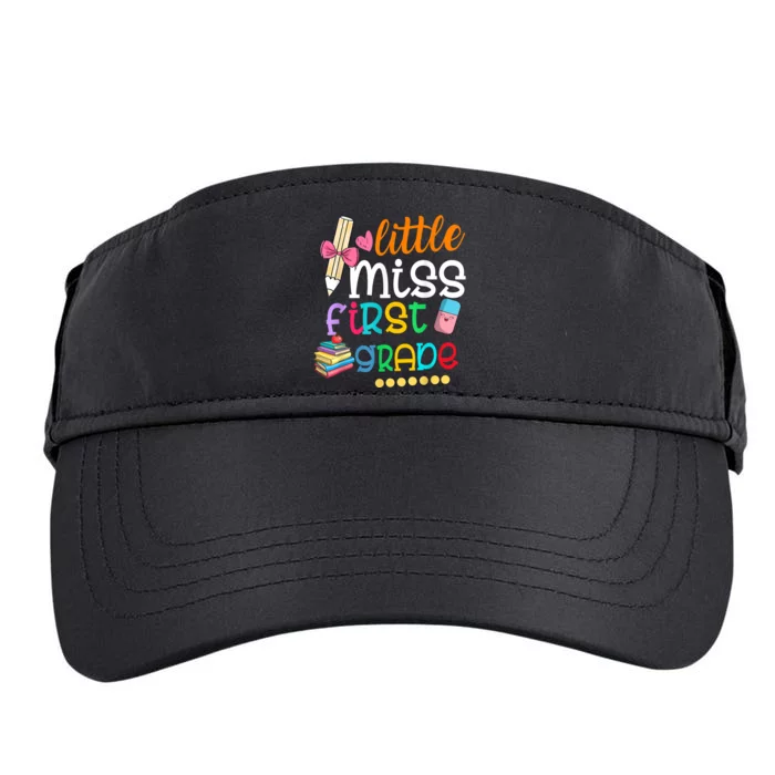 Little Miss First Grade Back To School Adult Drive Performance Visor