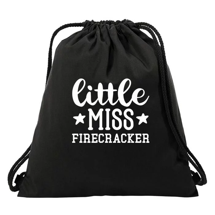 Little Miss FireCracker Memorial Day Gift Drawstring Bag