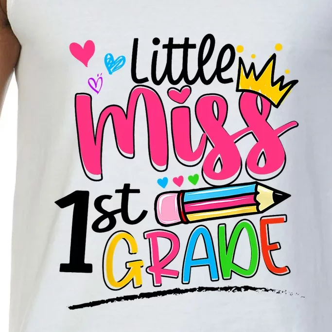 Little Miss First Grade Shirts Back To School 1st Grader Kids Comfort Colors® Tank Top