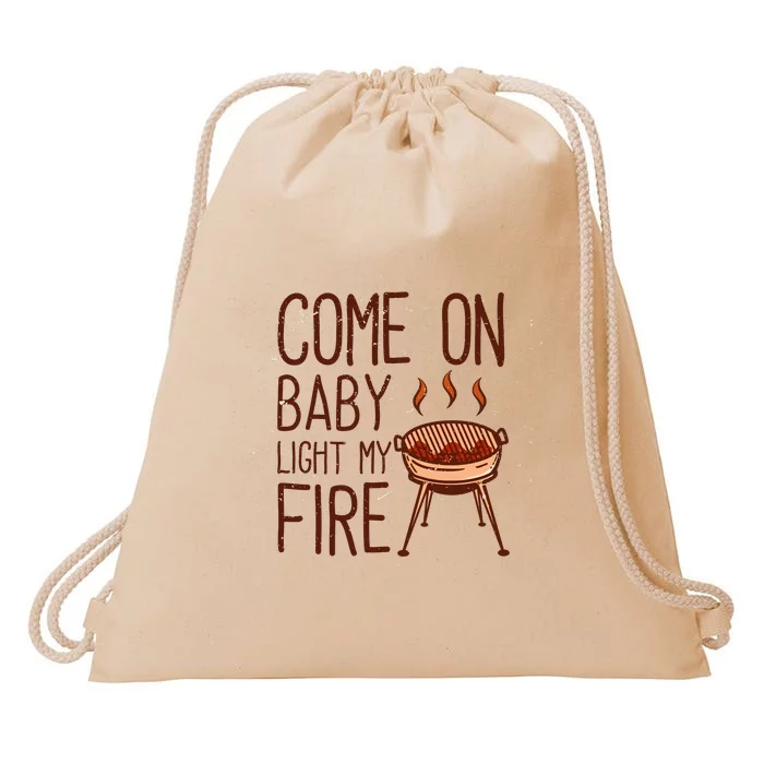 Light My Fire With Grill Drawstring Bag