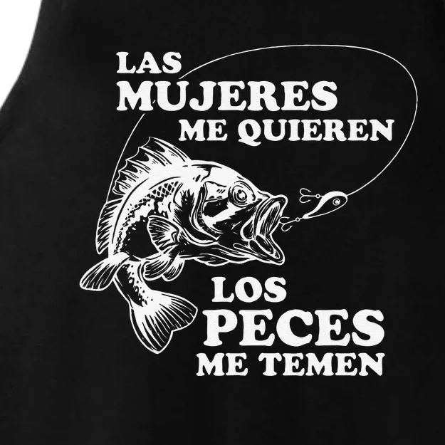 Love Me Fish Fear Me In Spanish Funny Gift For Ladies Tri-Blend Wicking Tank