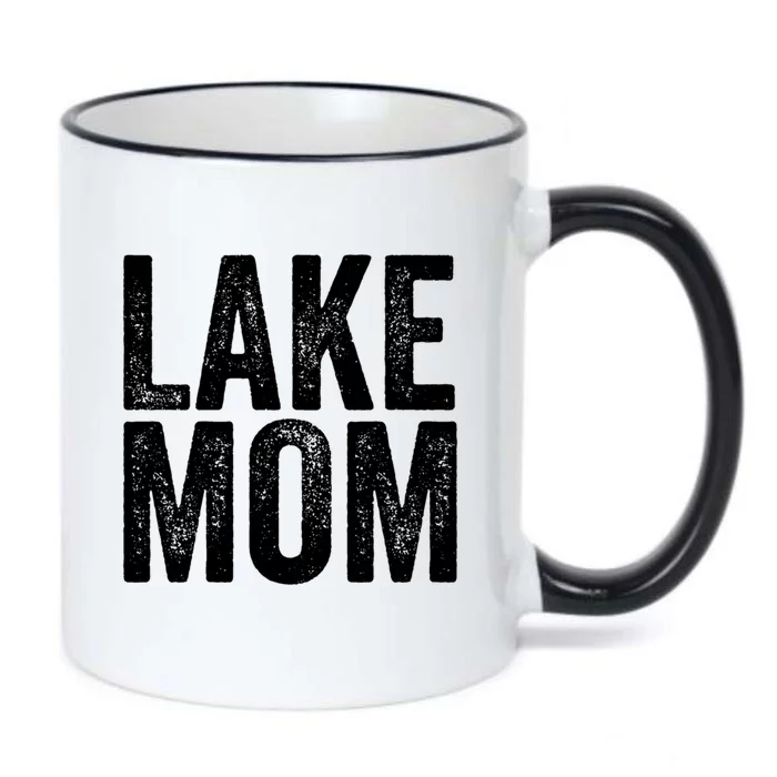 Lake Mom Funny Gift Lake Life Boating Gift Hooded Funny Gift Black Color Changing Mug