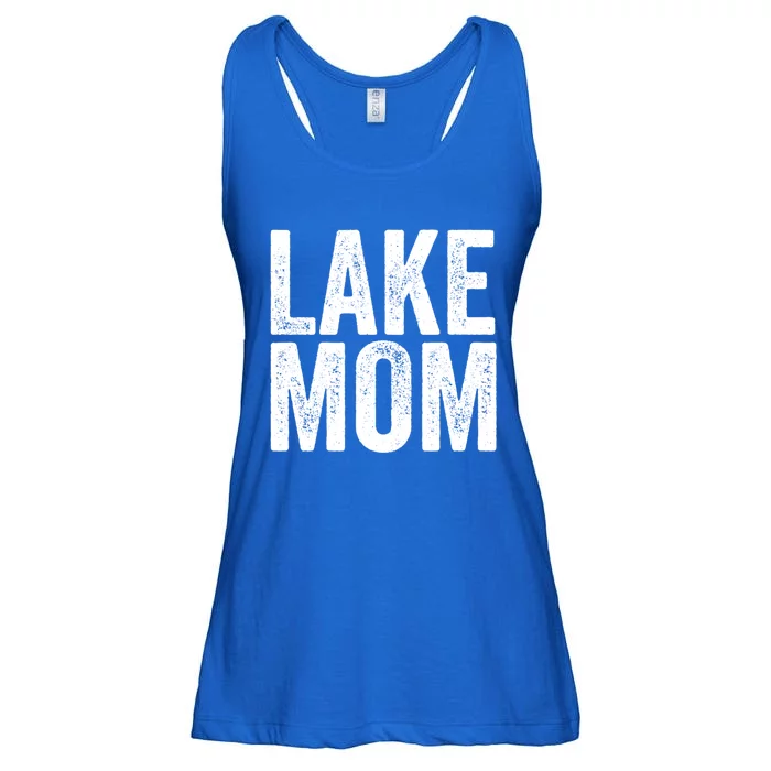 Lake Mom Funny Gift Lake Life Boating Gift Hooded Funny Gift Ladies Essential Flowy Tank