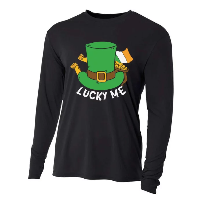 Lucky Me Funny St Patricks Day Luck Day Cooling Performance Long Sleeve Crew