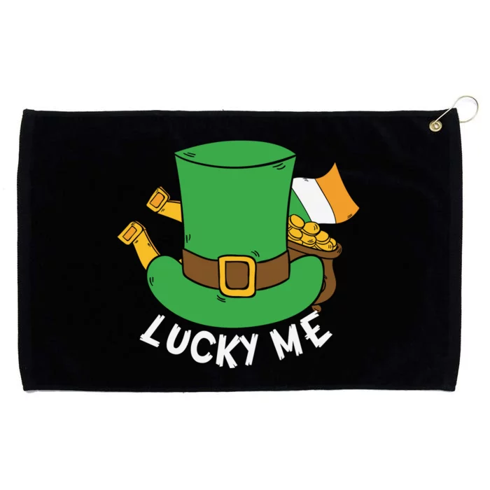 Lucky Me Funny St Patricks Day Luck Day Grommeted Golf Towel