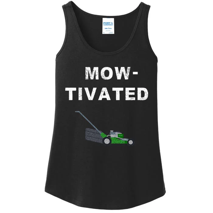 Lawn Mowing Funny Saying Mow Lawn Mower Grass Cutting Gift Ladies Essential Tank