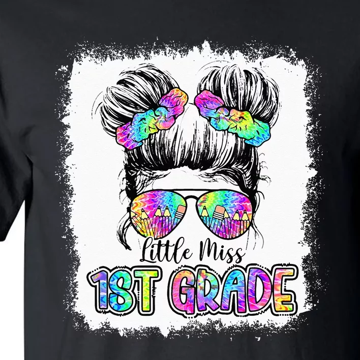 Little Miss First Grade Girls 1st Grade Girl Back To School Tall T-Shirt