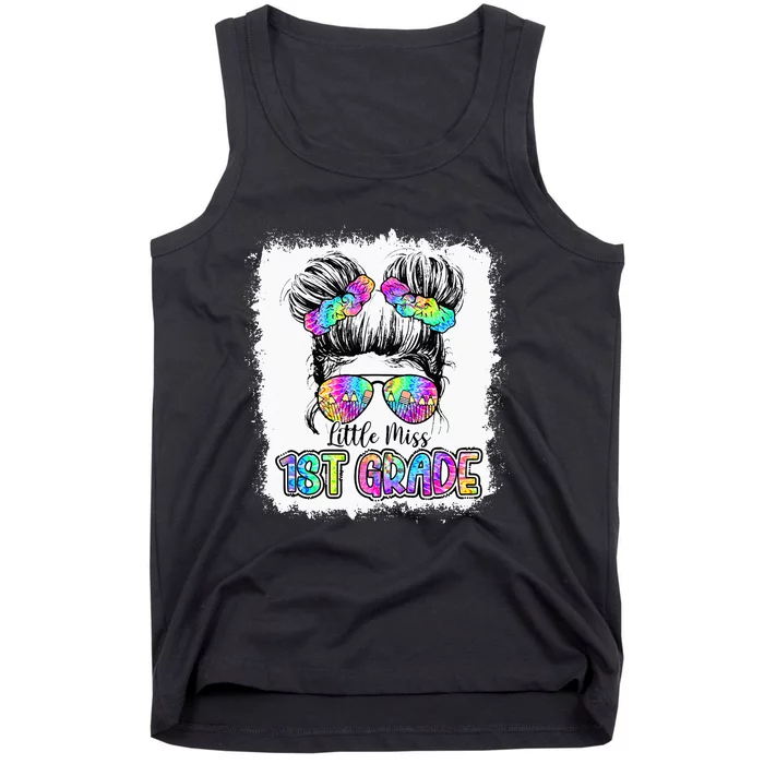 Little Miss First Grade Girls 1st Grade Girl Back To School Tank Top